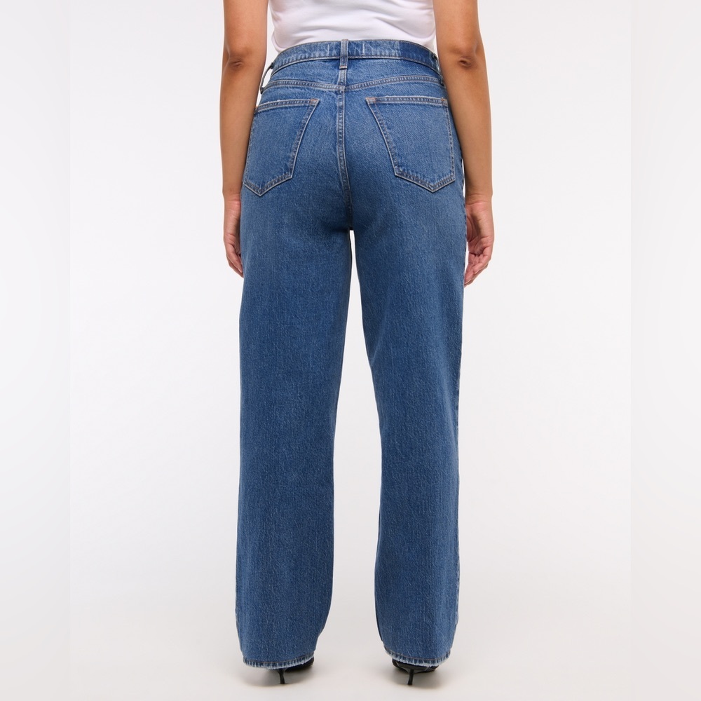 ABERCROMBIE & FITCH 90’S STRAIGHT ULTRA HIGH RISE JEANS - Picture 4 of 10